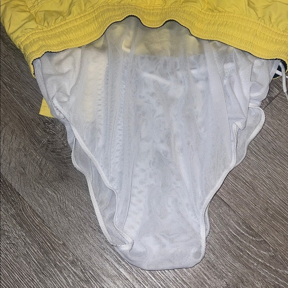 Polo Ralph Lauren Sport yellow swim trunks w front /back pockets szL - Picture 5 of 7